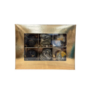 Zestaw bombonierka 6 herbat kwitnących złote