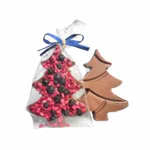 Choinka czekolada mleczna malina, jagoda 40g