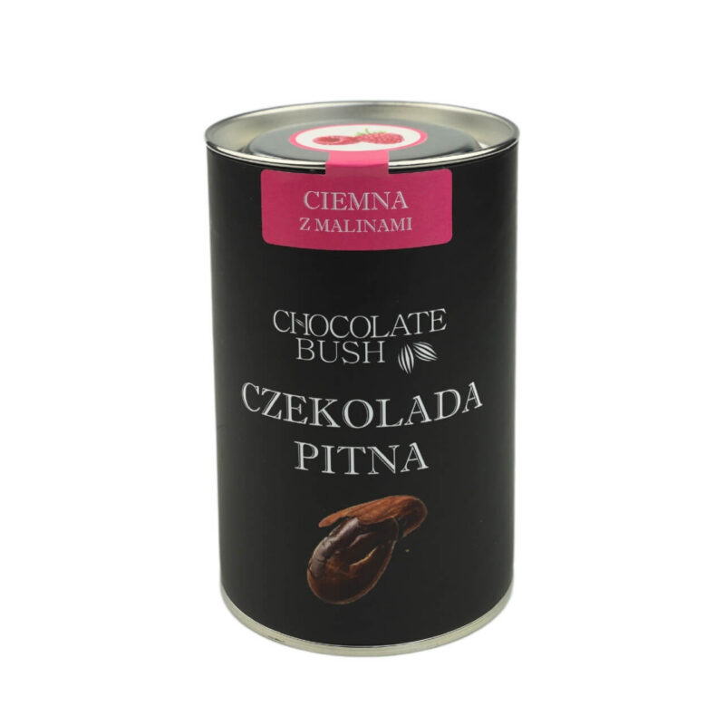 Czekolada do picia gorzka 70% z malinami 200g