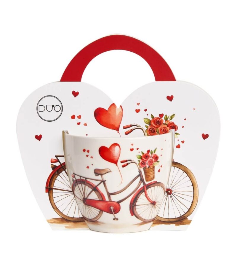 Kubek 460 ml w "koszyczku" ROWER