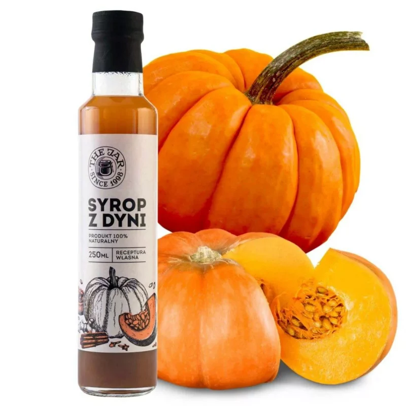 Syrop dyniowy american pumpkin naturalny, aż 32% dyni z przyprawami 250 ml
