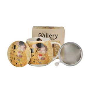 Zaparzacz baryłka THE KISS ECRU inspired by Klimt