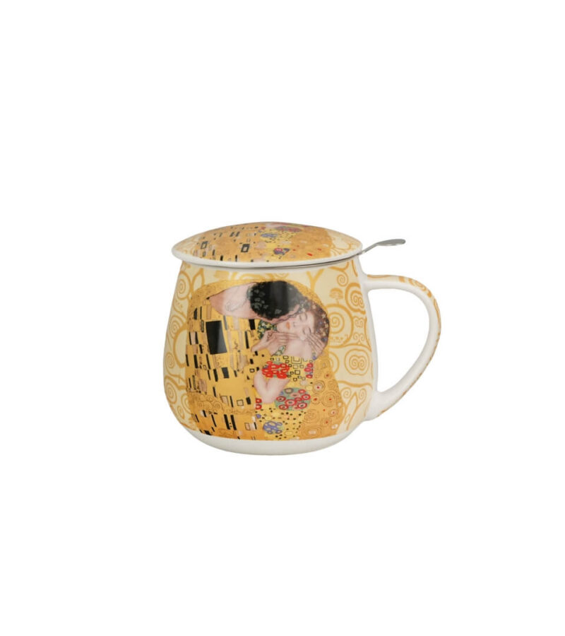 Zaparzacz baryłka THE KISS ECRU inspired by Klimt - obrazek 2