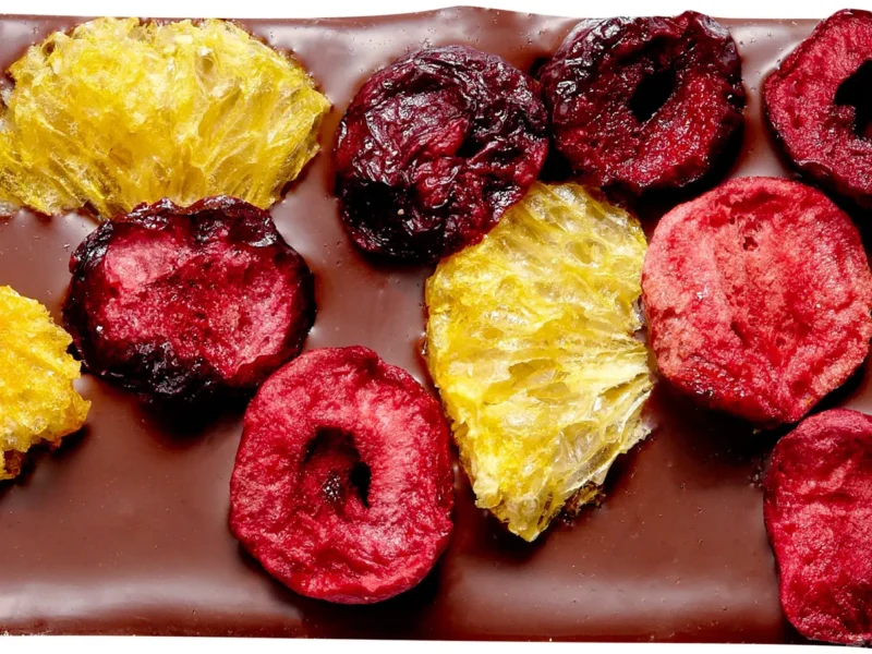 Czarna czekolada bez dodatku cukru – wiśnia, mandarynka - obrazek 2