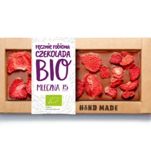 Czekolada Mleczna BIO truskawka