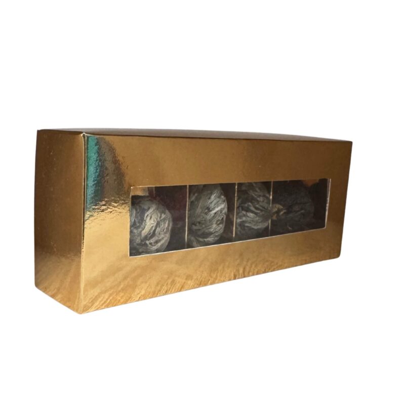 Zestaw bombonierka złota 4 herbat kwitnących - obrazek 5