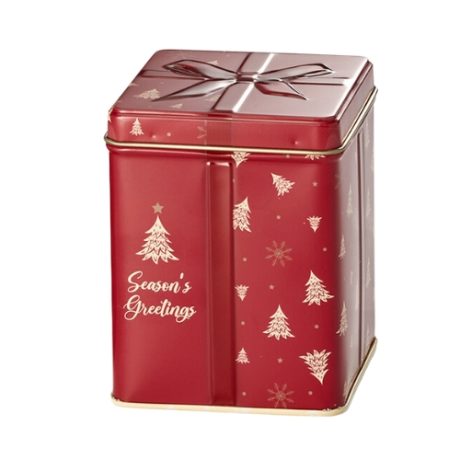 Puszka do herbaty Świąteczna Czerwona 100g