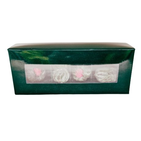 Zestaw bombonierka butelkowa zieleń 4 herbat kwitnących