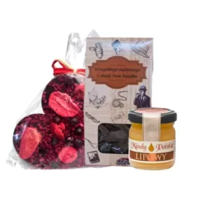 Zestaw prezentowy dla dziadka herbata, czekolada, miód