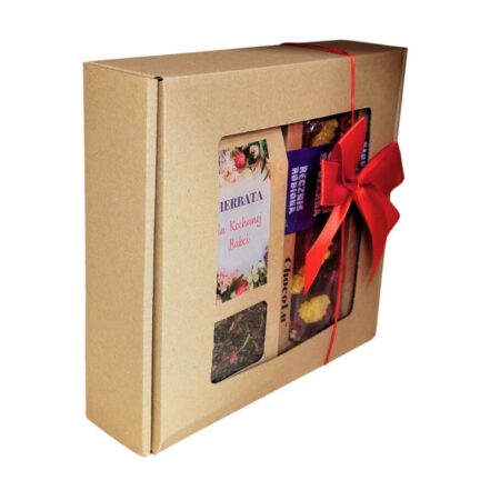 Zestaw prezentowy dla babci herbata, czekolada Na Dzień Babci