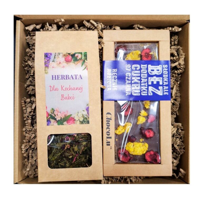 Zestaw prezentowy dla babci herbata, czekolada Na Dzień Babci - obrazek 2