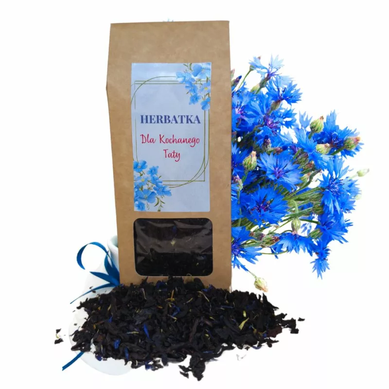 Herbata na Dzień Ojca w eko pudełku 50g z Earl Grey Paryski Błękit