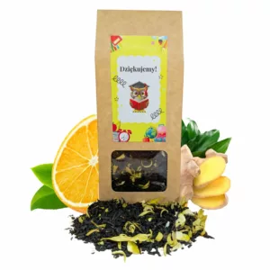 Herbata na DLA NAuCZYCIELA  w eko pudełku 50g  Imbirowo-Pomarańczowa
