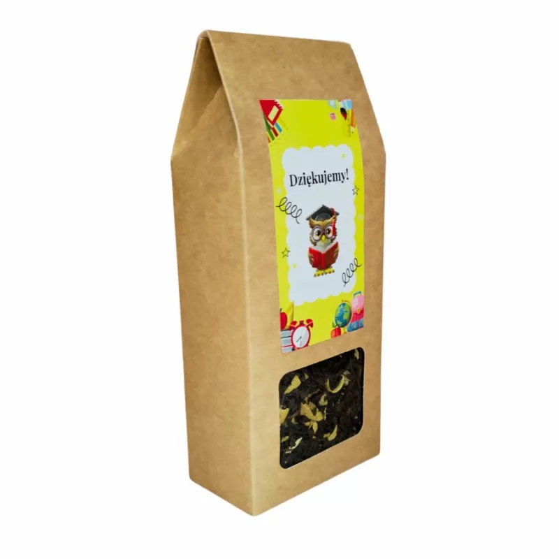 Herbata na DLA NAuCZYCIELA  w eko pudełku 50g  Imbirowo-Pomarańczowa - obrazek 3