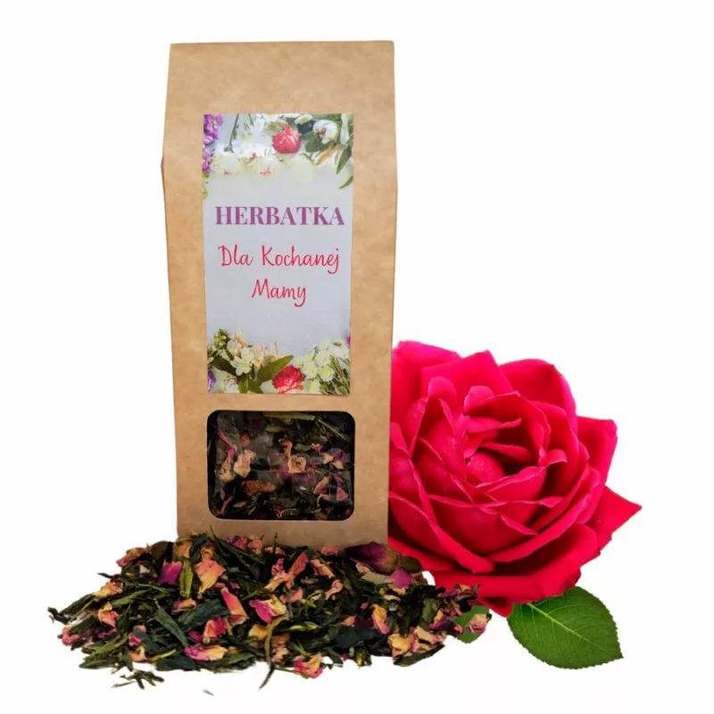 Herbata na Dzień Matki w eko pudełku 50g Róża Herberta