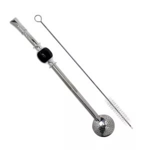 Zestaw Bombilla +czyścik do Yerba Mate 21 cm w pudełku