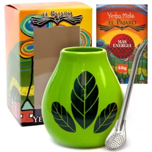 Zestaw Yerba Mate w pudełku Matero Zielone Piórko