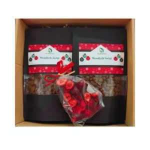 Zestaw prezentowy dwie kawy i choinka z czekolady