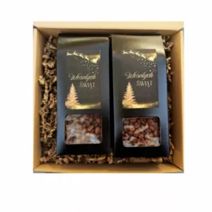 Zestaw prezentowy dla kawosza na święta dwie kawy w eko pudełku