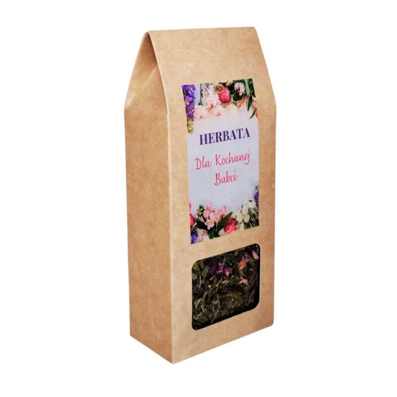 Herbata zielona Sakura Wiśniowa z Wiśniami w pudełku na prezent na Dzień Babci