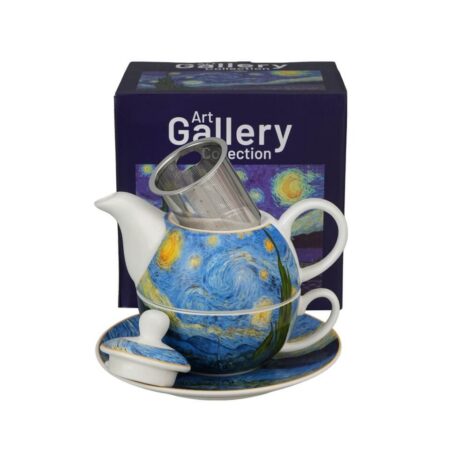 Filiżanka z dzbankiem i zaparzaczem STARRY NIGHT by Van Gogh