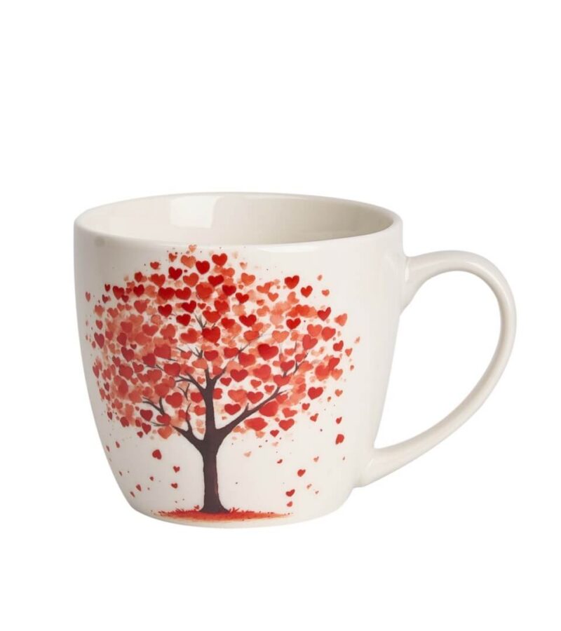 Kubek 460 ml w "koszyczku" DRZEWO - obrazek 2