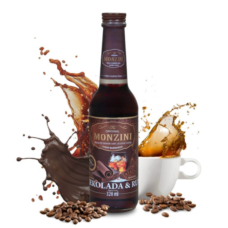 Syrop kawowy o smaku czekolady z rumem 320 ML