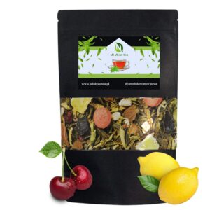 Herbata zielona smakowa z Wiśnią Wiśniowa Cytroniada