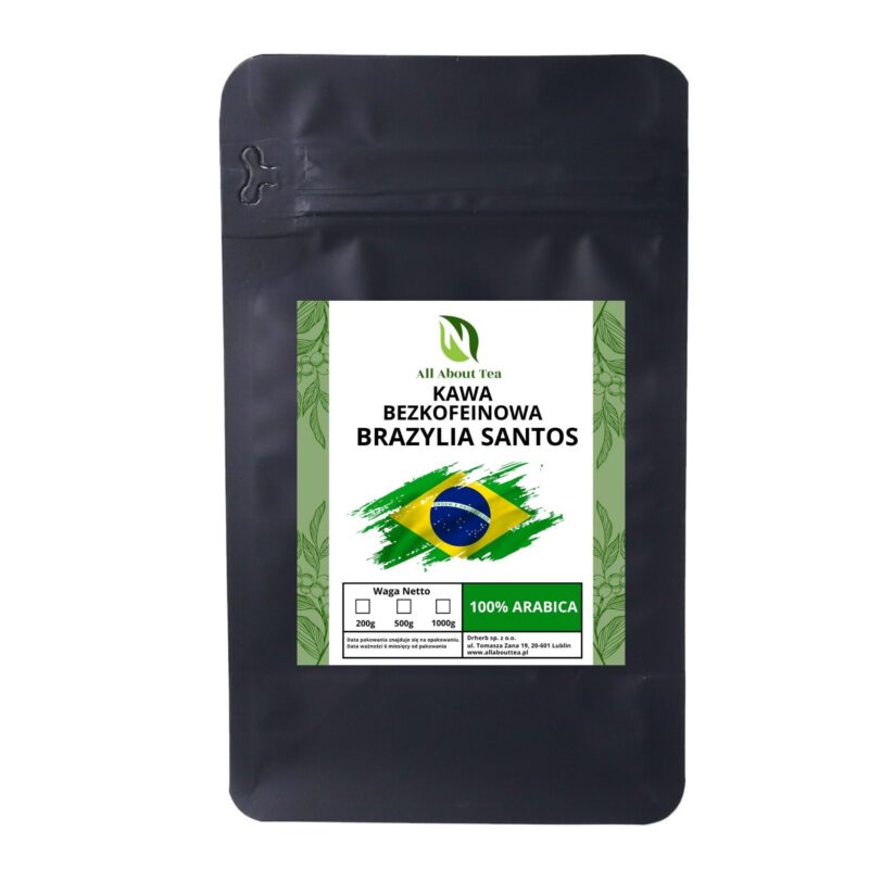 Kawa Brazylia Santos bezkofeinowa